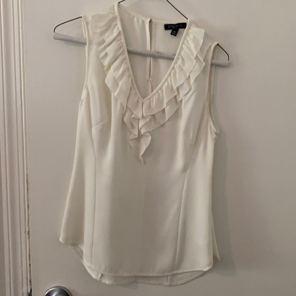 Etcetera ruffle blouse